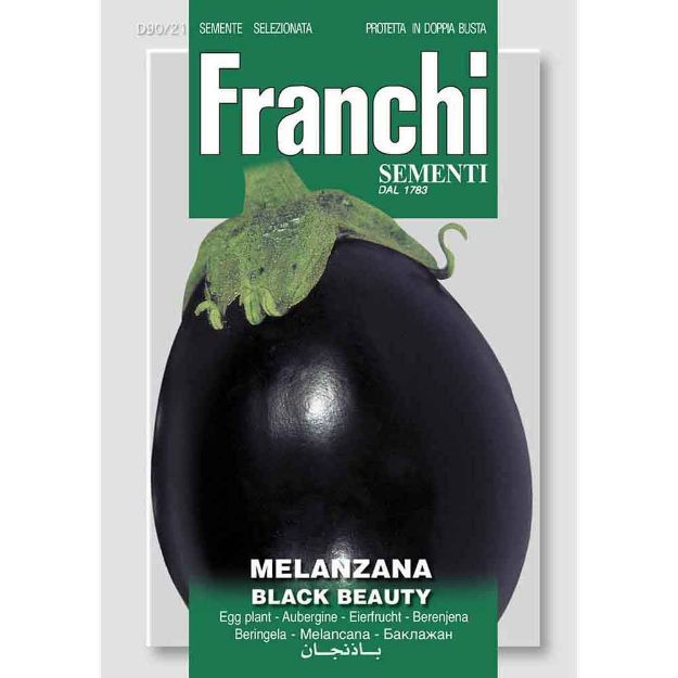 Image de Graines aubergine melanzana black beauty - Franchi