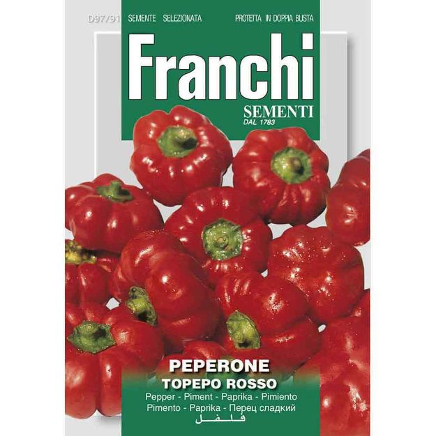 Image de Graines poivron peperone topepo rosso - Franchi