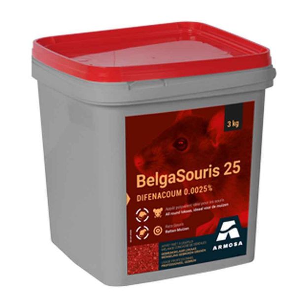 Image de Belgasouris 25 (grain mixte) seau de 3 kg