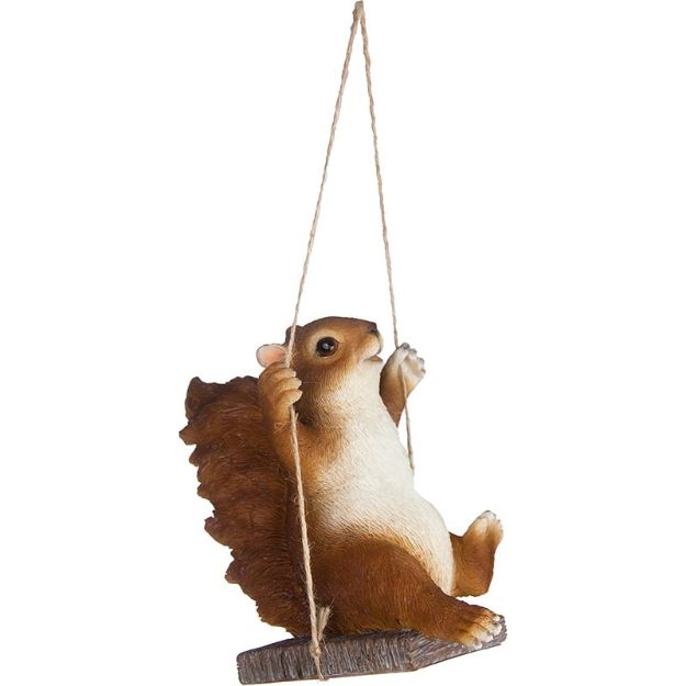 Image de Figurine écureuil sur balançoire