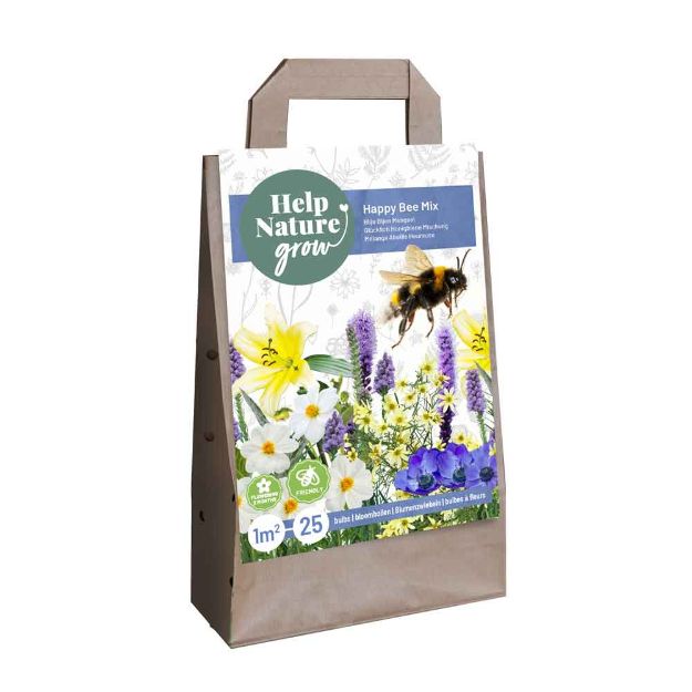 Image de 1 sac de Bulbes de fleurs happy bee mix