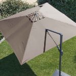 Image de Parasol Alu Deporte 3X3M Inclinable Taupe - PRO LOISIRS