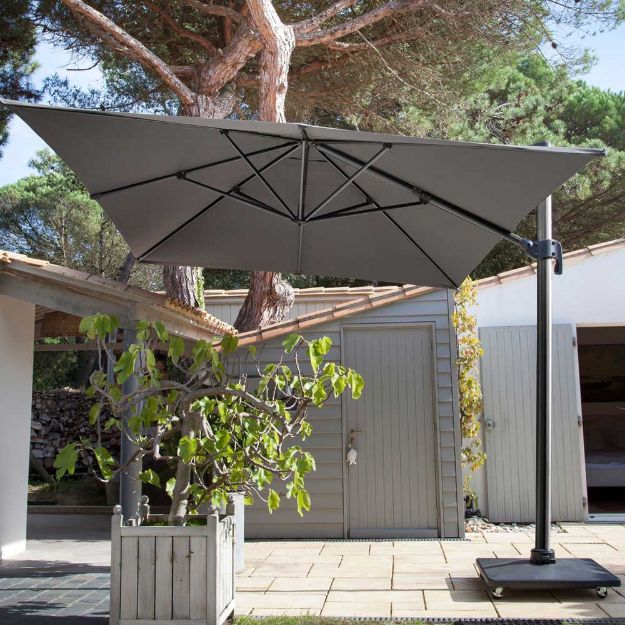 Image de Parasol Alu Deporte 3X4M Inclinable Grey - PRO LOISIRS