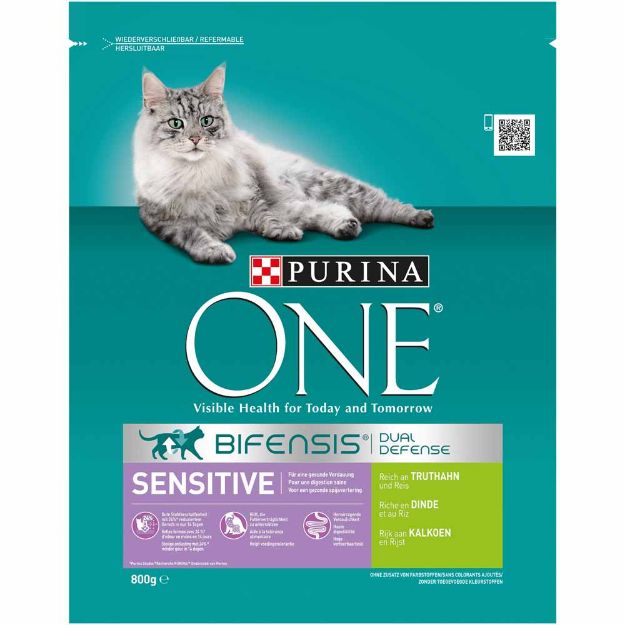 Image de ONE 800G BIFENSIS SENSITIVE RICHE EN DINDE ET RIZ