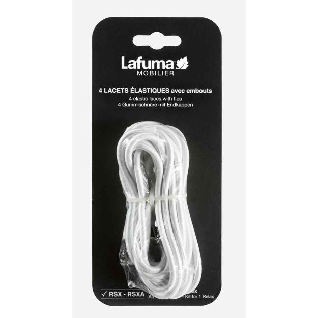 Image de Lacets élastiques avec embout pour RSX(A)  Blanc  - Lafuma Mobilier