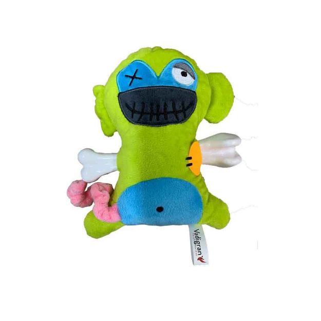 Image de Jouet chien Scary singe avec os 17,5cm