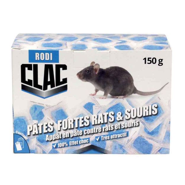 Image de Pâtes Fortes rats et souris (espèces résistantes) 150 gr