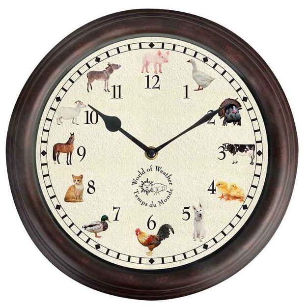 Image de Horloge sons animaux de la ferme