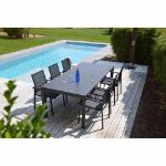 Image de Table de jardin aluminium extensible malibu