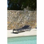 Image de Bain de soleil aluminium  AJUSTABLE CHARCOAL/BLACK S02.