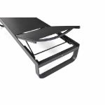 Image de Bain de soleil aluminium  AJUSTABLE CHARCOAL/BLACK S02.