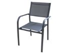 Image de Fauteuil Duca empilable gris - Pro loisirs