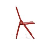 Image de Chaise pliante aluminium - rouge orient.