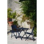 Image de Chaise pliante C27 en alu bleu foncé - Arcane