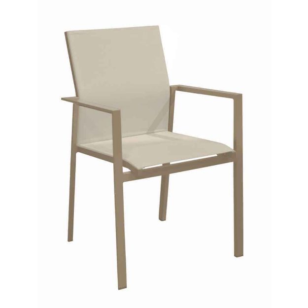 Image de Fauteuil Delia Empilable sand - Pro loisirs