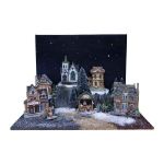 Image de BASE VILLAGE DE NOEL ESCALIERS 78X20CM