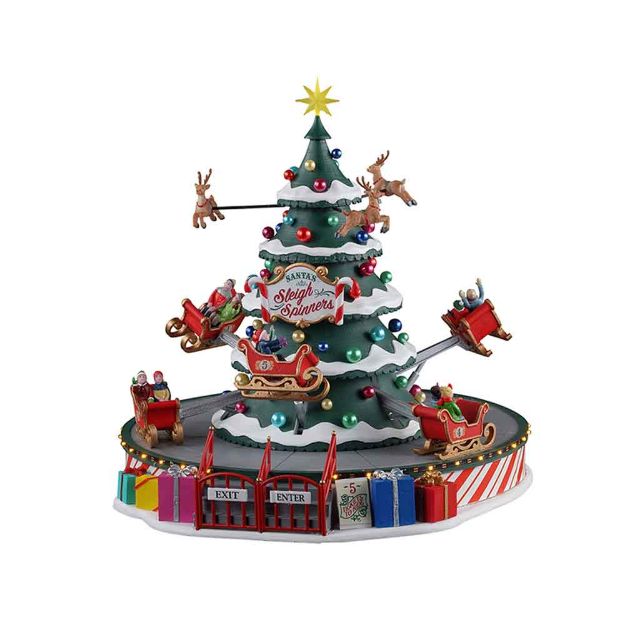 Image de Le sapin tournant du père-noël - Lemax