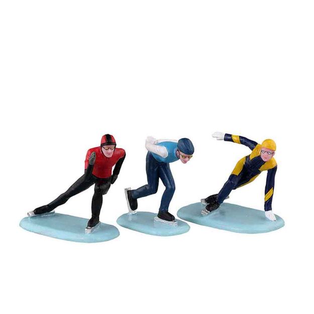 Image de Patineurs de vitesse, set de 3- Lemax