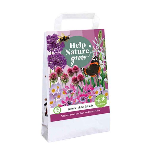 Image de 1 sac cadeau violet friends - help nature grow i