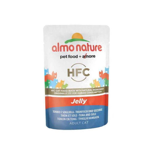 Image de HFC Cats 55g Jelly - avec thon et sole