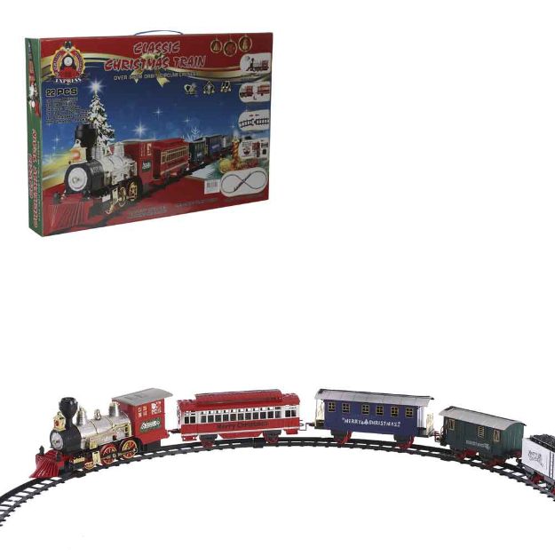 Image de Train rouge 22 pieces