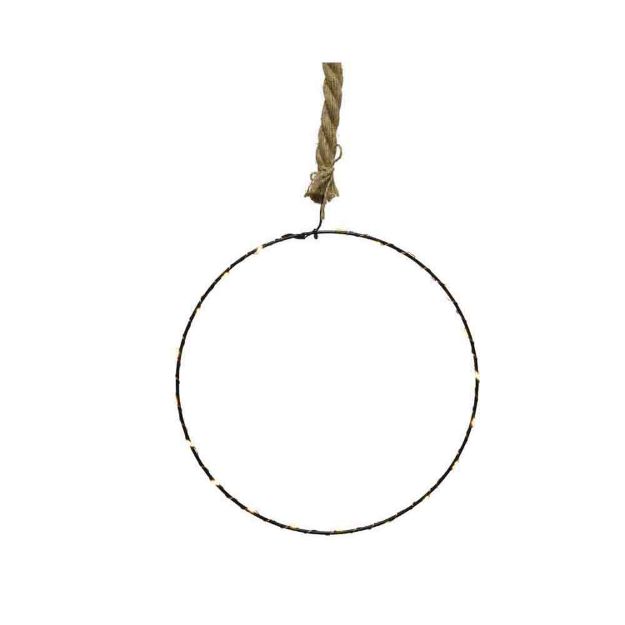 Image de cercle noir/blanc chaud28cm-20Led