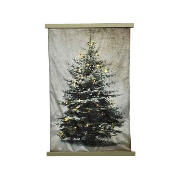 Image de Toile blanc chaud55x82cm-24Led