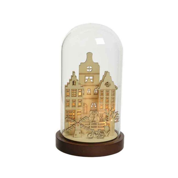 Image de Cloche Amsterdam 16x28cm-7Led