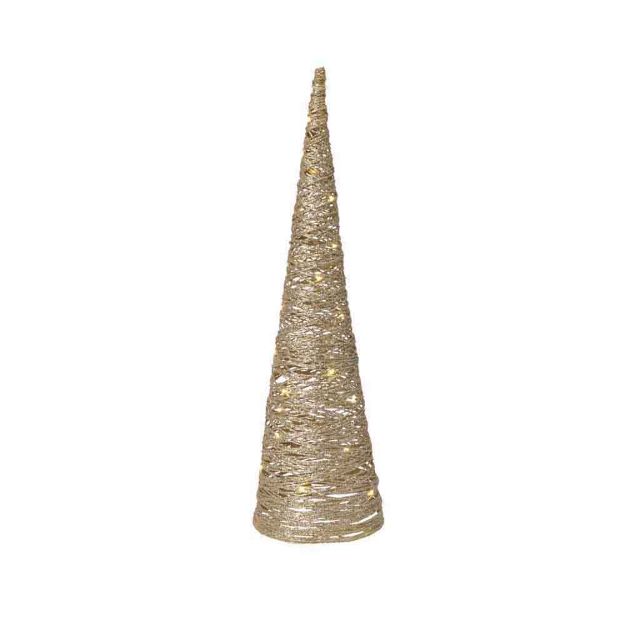 Image de Guirlande cone blanc chaud40cm-20Led