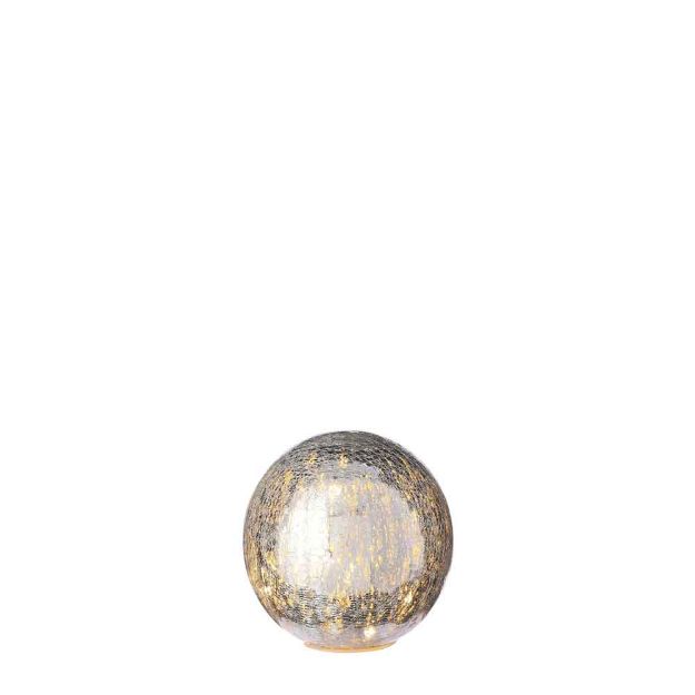 Image de Boule deco argent 20 led 15