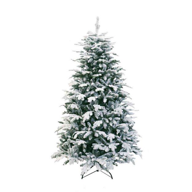 Image de Sapin Oslo flocked hinged 240cm