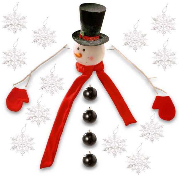 Image de Kit Snowman Tree Decoration Kit 21pcs