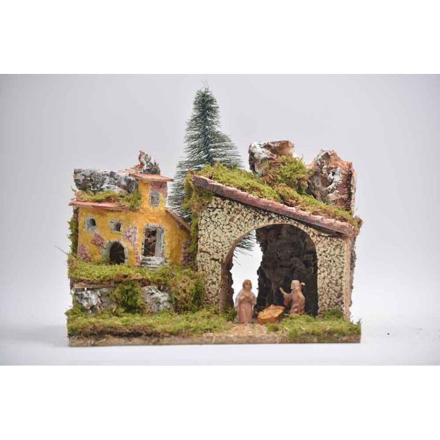 Image de creche cm 33x25x25 avec 3 suje