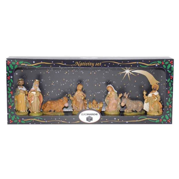 Image de nativite set 8 pieces 8,2cm