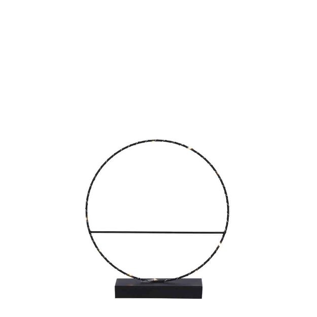 Image de Decoration cercle noir 12 led