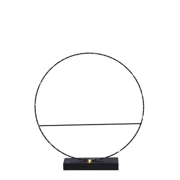 Image de Decoration cercle noir 15 led