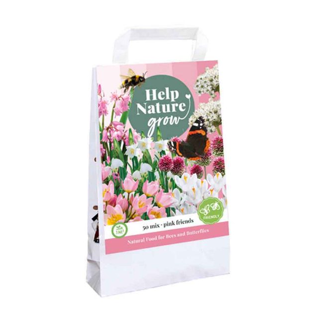 Image de 1 sac cadeau pink friends - help nature grow i