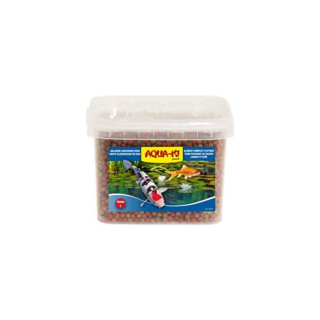 Image de Nourriture poisson étang 6mm Aqua-ki bleu 3,5L