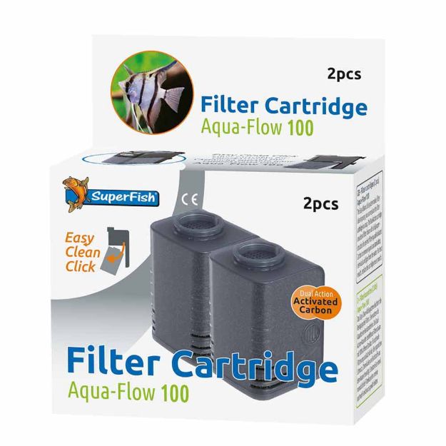 Image de SUPERFISH AQUAFLOW 100 EASY CLICK CARTOUCHES 2PCS