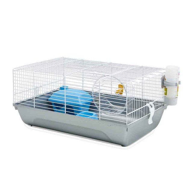 Image de Cage hamster Home Martha blanc/gris 46,5x29,5x21cm