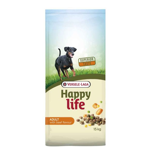 Image de Happy life Adult au goût de Bœuf 15kg