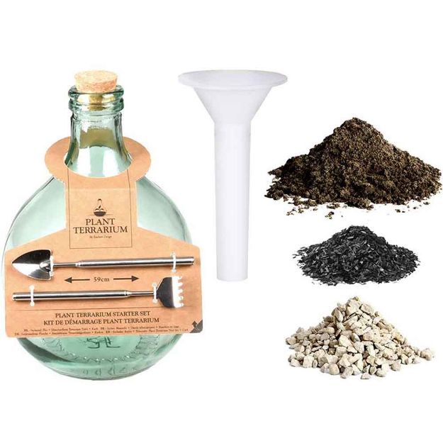 Image de DIY Bouteille terrarium 5L set