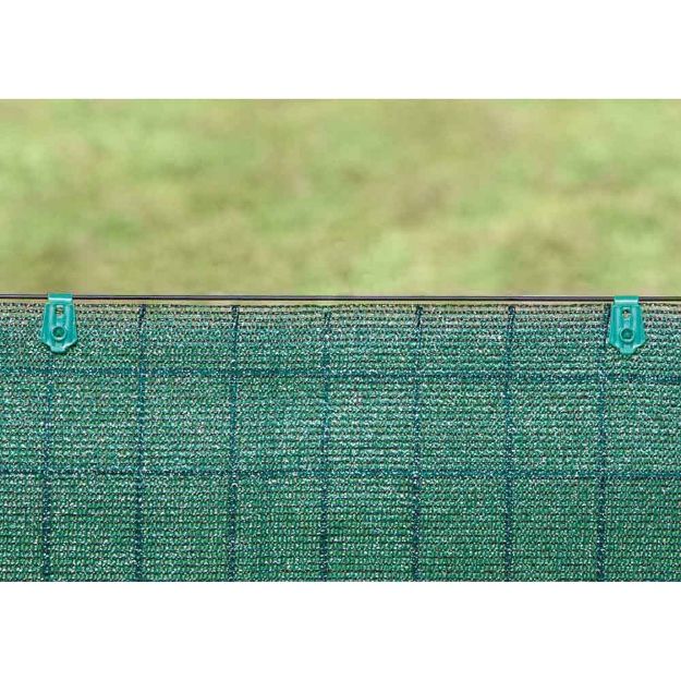 Image de FIXATEX 20 pinces  pour brise-vue Vert 3,40x2cm