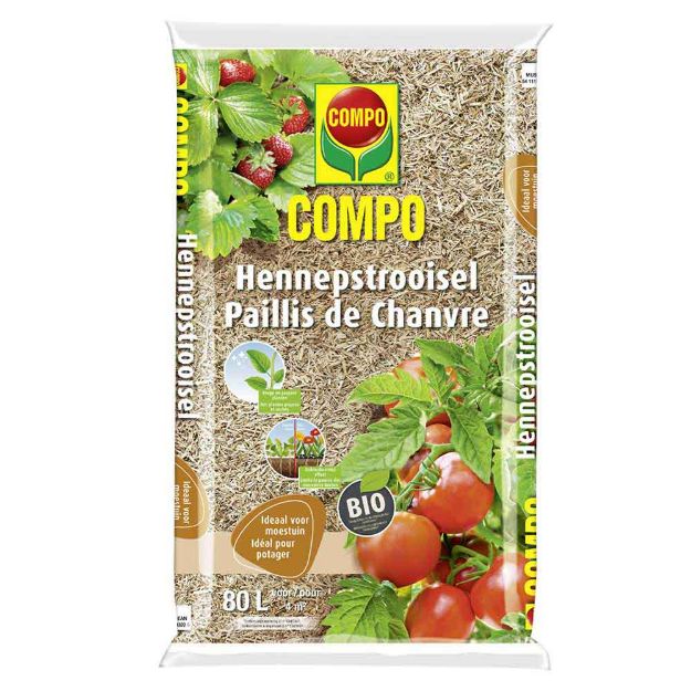 Image de COMPO PAILLIS DE CHANVRE 80 L