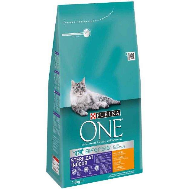 Image de ONE 1500G BIFENSIS STERILCAT INDOOR RICHE POULET ET CÉRÉALES COMPLÈTES