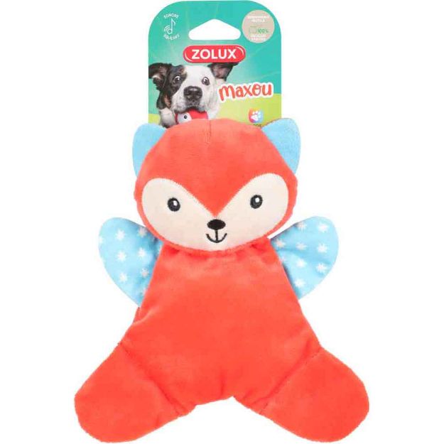 Image de jouet chien peluche maxou doudou orange