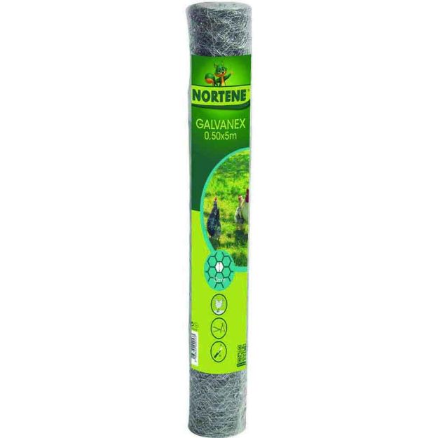 Image de GALVANEX  Grillage galva triple torsion 1,3cm 0,5x5m