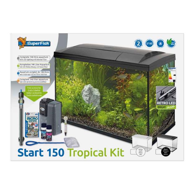 Image de SUPERFISH START 150 TROPICAL KIT NOIR