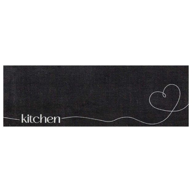 Image de Couloir déco 50x150cm Love kitchen noir