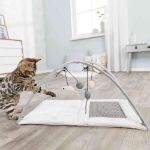 Image de Junior tapis griffoir + arc de jeu, en sisal/pel.